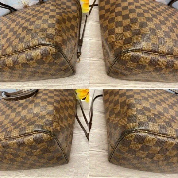โค๏ธโ๐ฉนSOLDโค๏ธโ๐ฉน Louis Vuitton Neverfull MM Damier Ebene Cherry Red Tote Bag(SP0069) - Picture 7 of 12